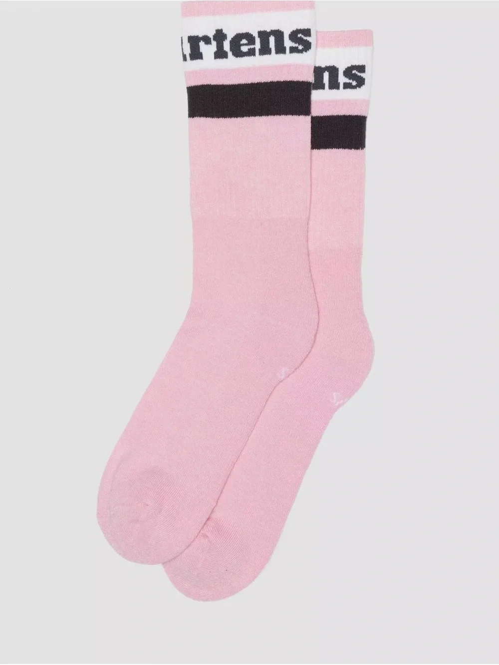 Dr. Martens Pink, White & Black Organic Cotton Striped Socks - 3 Pack S/M